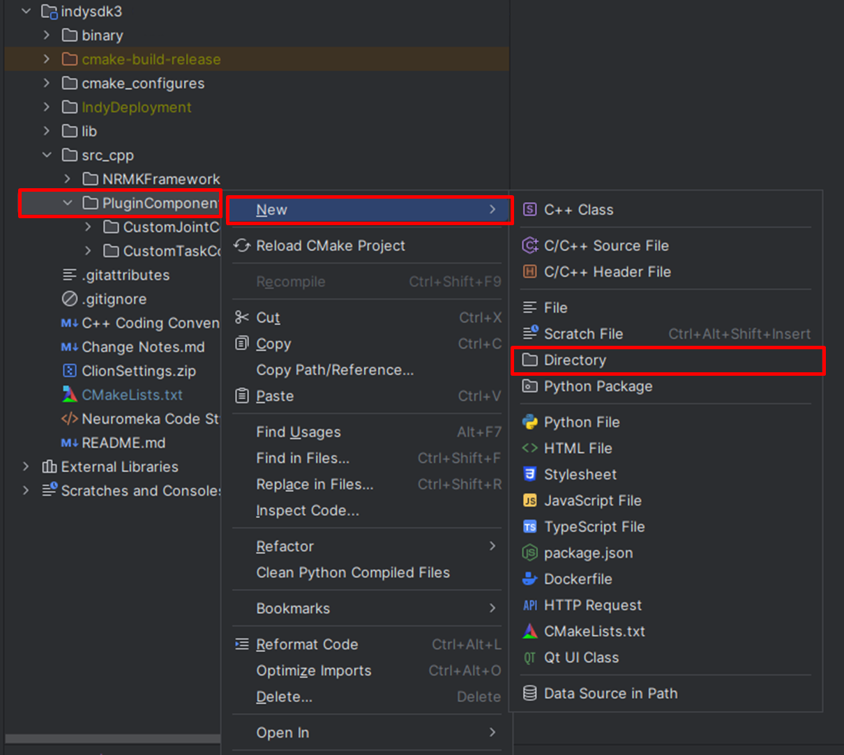 Creating a New Plugin Component Folder